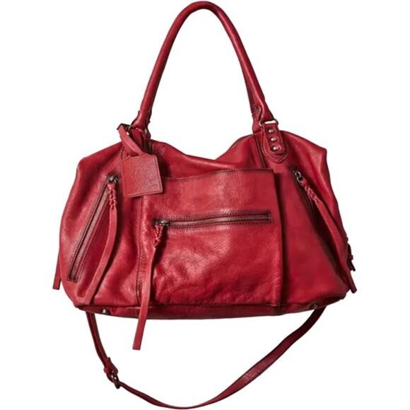 Women's Large Tote Bag, Handbags with Strap Red - Picture 1 of 4